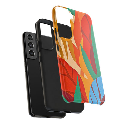 Abstract Autumn Leaves Tough Phone Case | Aesthetic