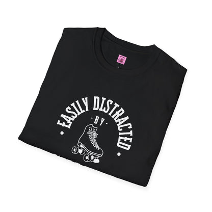 Easily Distracted by Skates Unisex T-Shirt