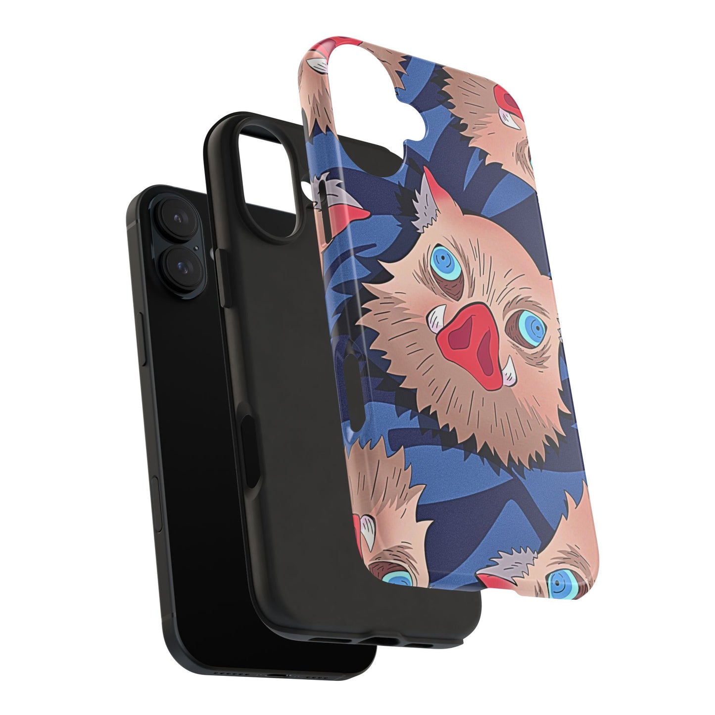 Inosuke Hashibira Head Pattern Tough Phone Case | Anime - Demon Slayer