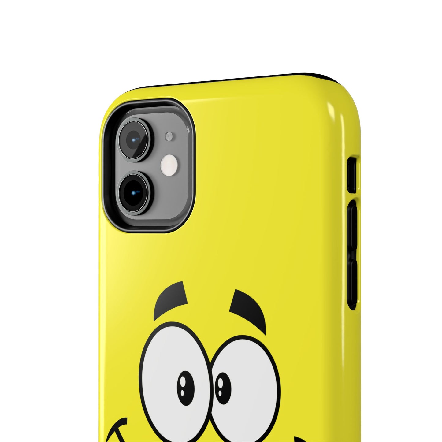 Smiley Happy Face Yellow Minimalist Cartoon Tough Phone Case | Funny
