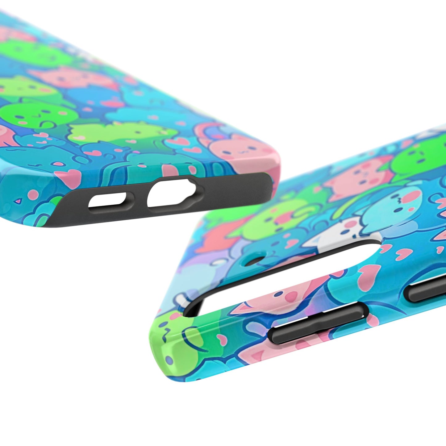 Cute Colorful Cats Pattern Style Tough Phone Case | Animals
