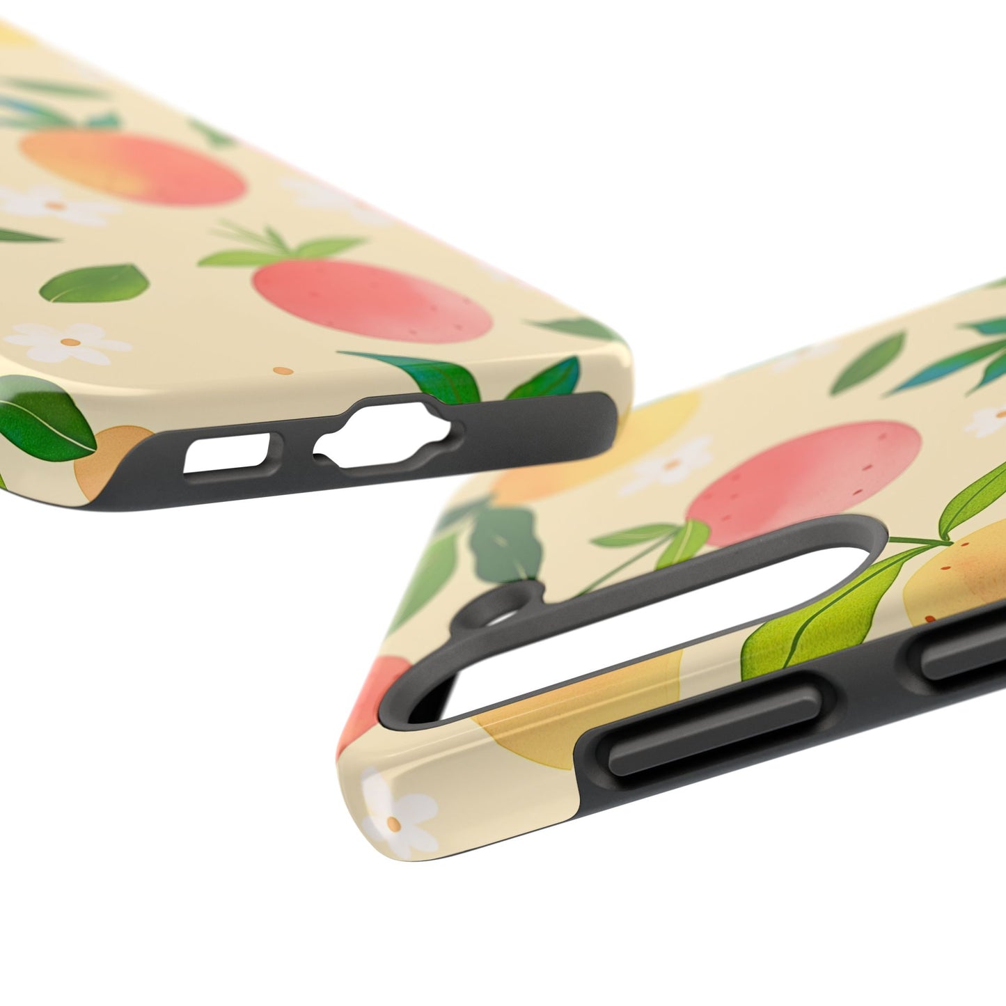 Mango Orange Fruit Pattern Tough Phone Case | Aesthetic
