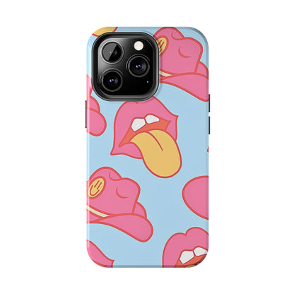 Funda resistente para teléfono con estampado de sombrero vaquero y labios sensuales (versión 1) | Estética