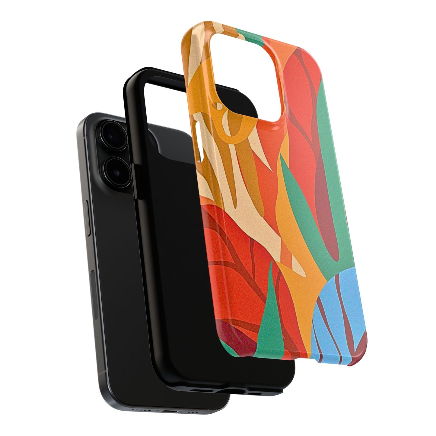 Abstract Autumn Leaves Tough Phone Case | Aesthetic