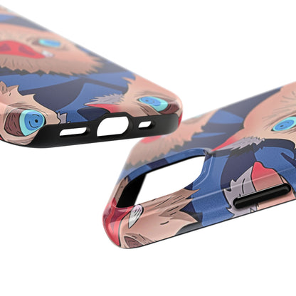 Inosuke Hashibira Head Pattern Tough Phone Case | Anime - Demon Slayer