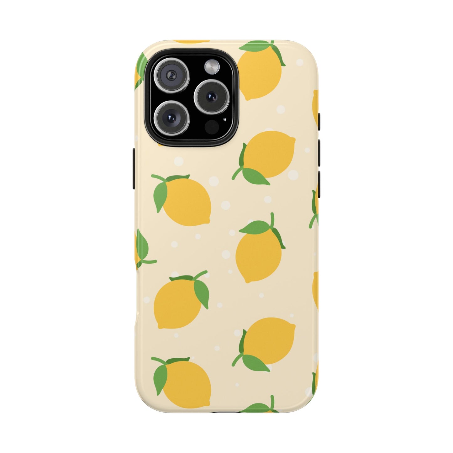 Cute Aesthetic Lemon Pattern Citrus Design Tough Phone Case | Food