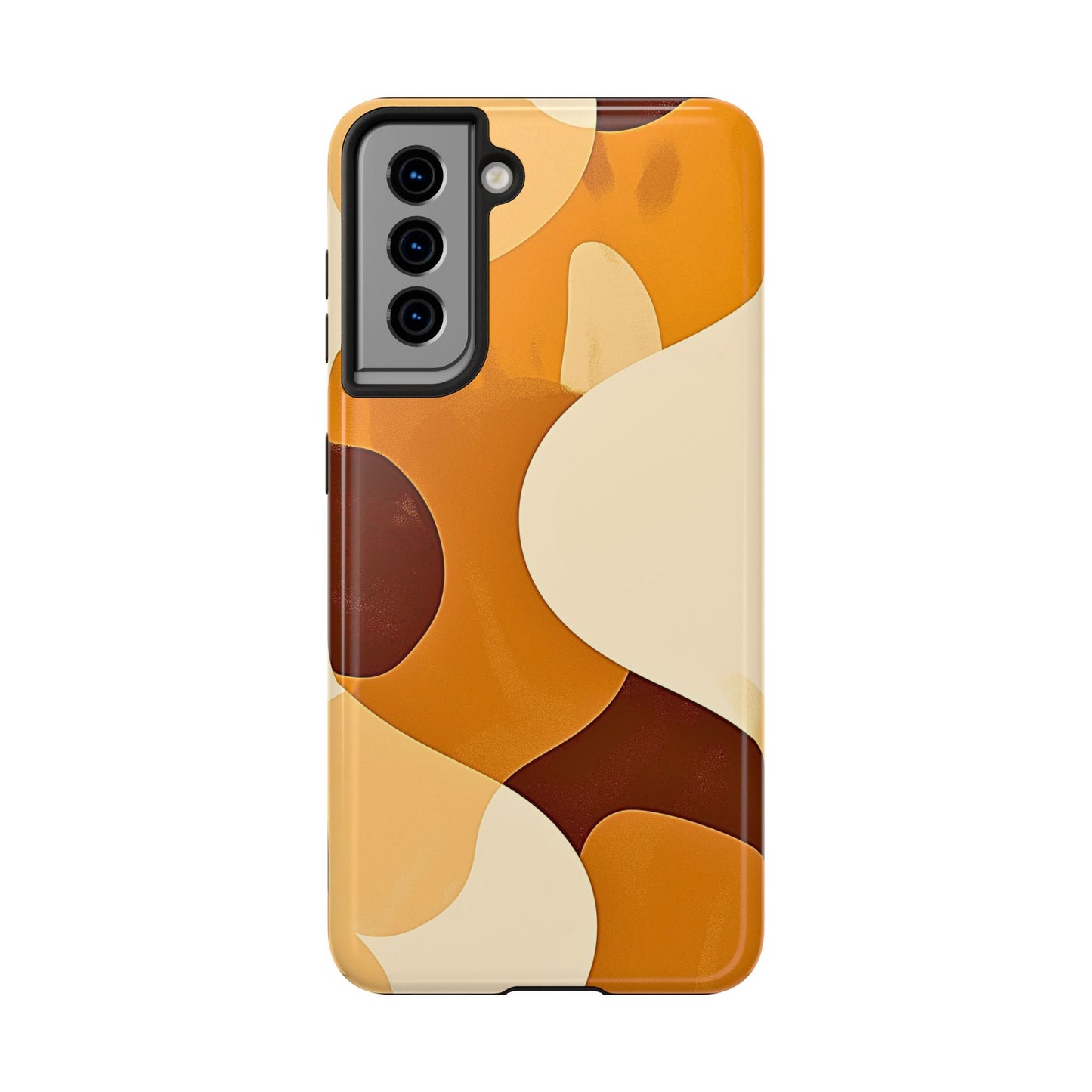 Funda/Cubierta resistente para teléfono con diseño en beige y marrón Earth Harmony | Estética
