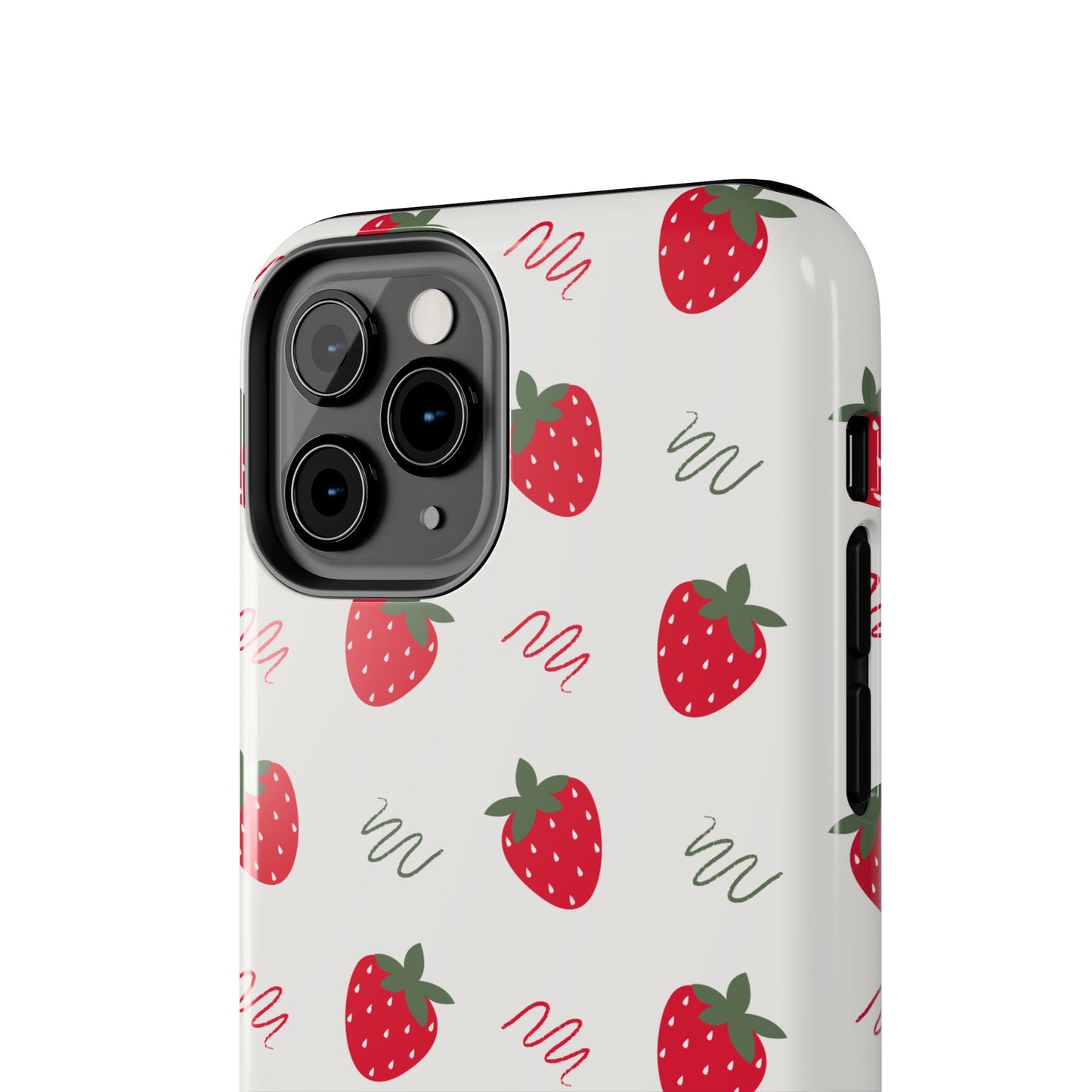 Strawberry Doodle Delight Tough Phone Case | Food