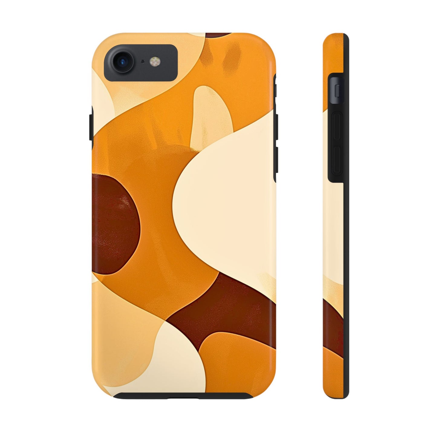 Funda/Cubierta resistente para teléfono con diseño en beige y marrón Earth Harmony | Estética