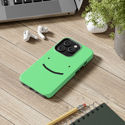 Simple Smile Green Face Tough Phone Case | Other