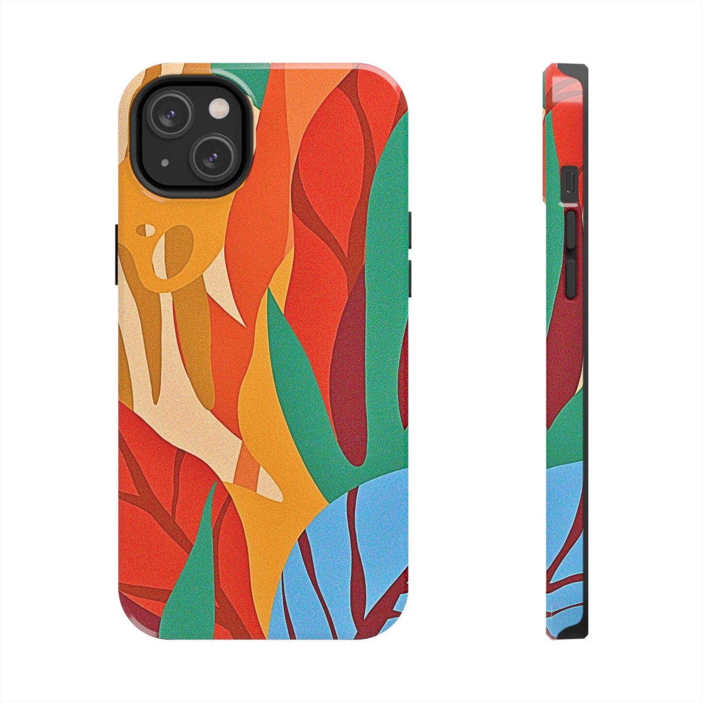 Abstract Autumn Leaves Tough Phone Case | Aesthetic