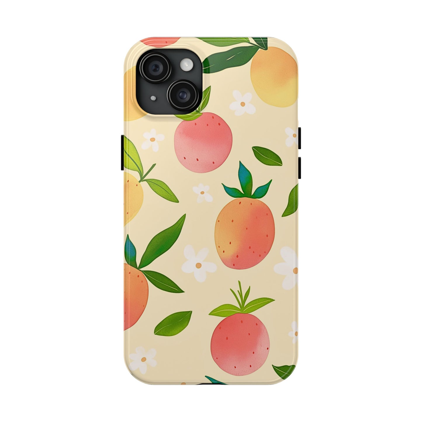 Mango Orange Fruit Pattern Tough Phone Case | Aesthetic
