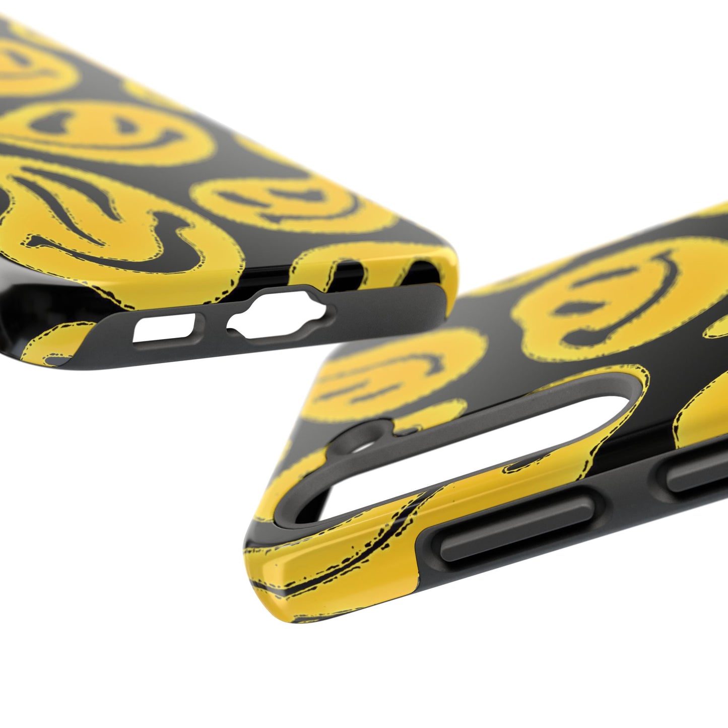 Funda resistente para teléfono con cara sonriente psicodélica colorida (versión 1) | Estética