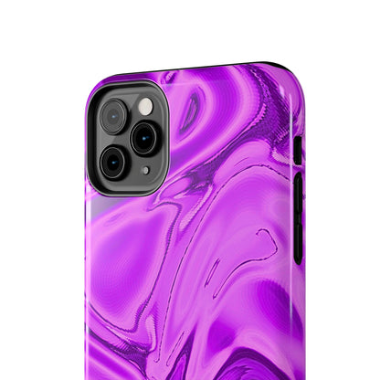 Liquid Metal Purple Tough Phone Case | Aesthetic