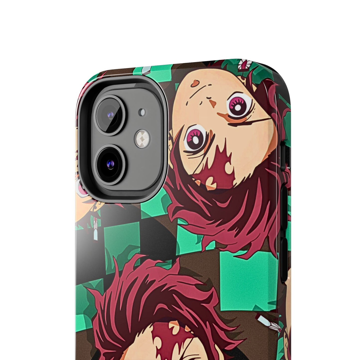 Tanjiro Kamado Head Pattern Tough Phone Case | Anime - Demon Slayer