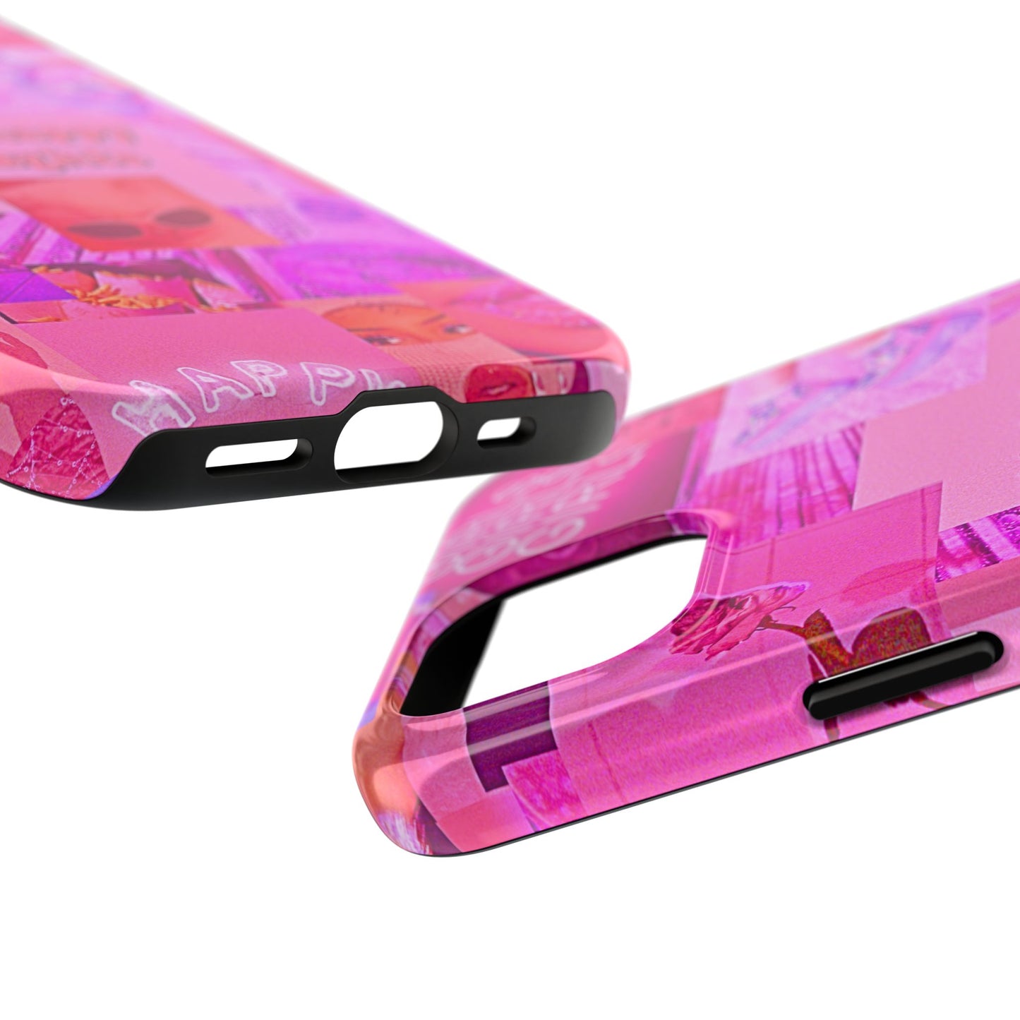 Think Happy Thoughts Pink Tough Phone Case | Aesthetic