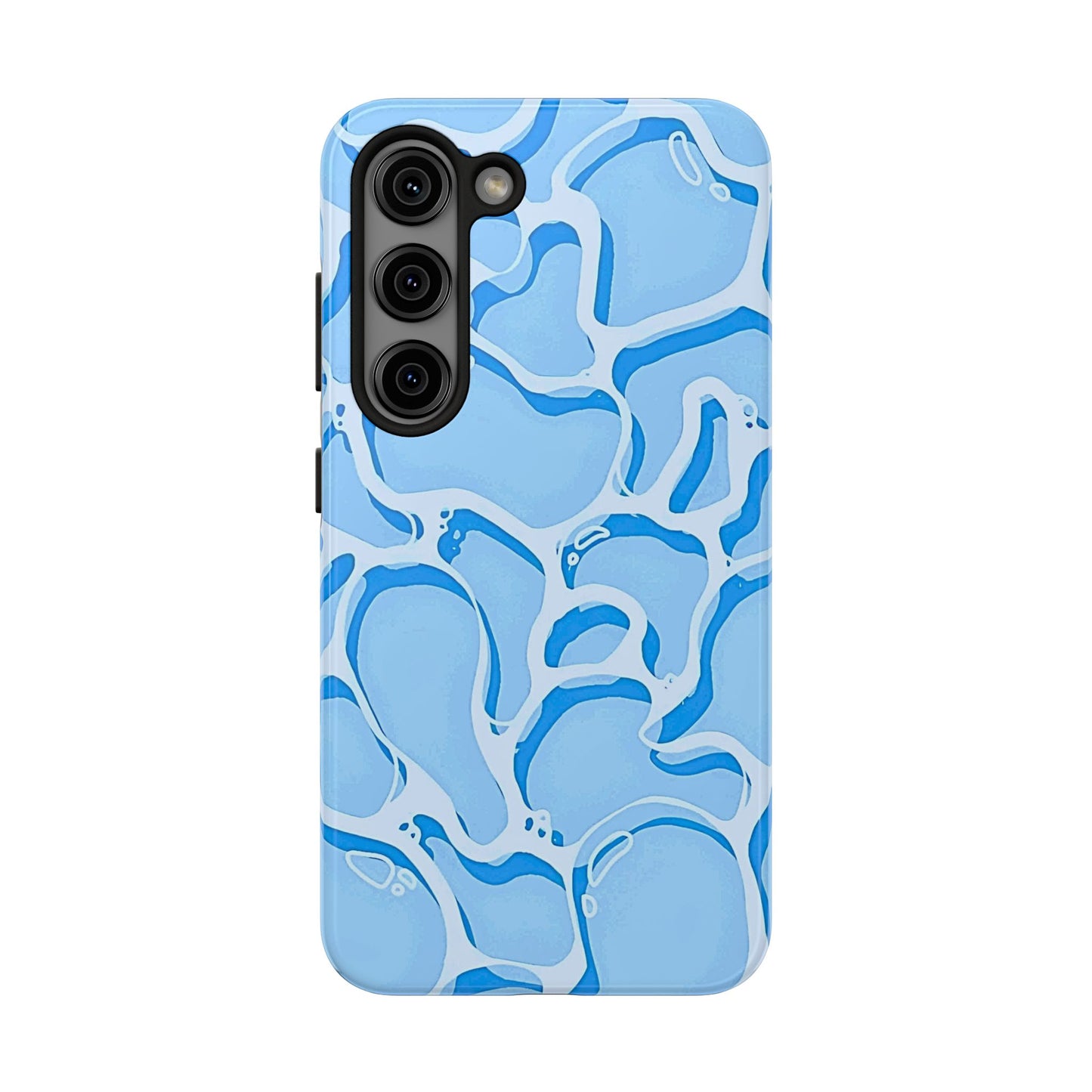 Funda resistente para teléfono con estampado de agua de piscina | Estética