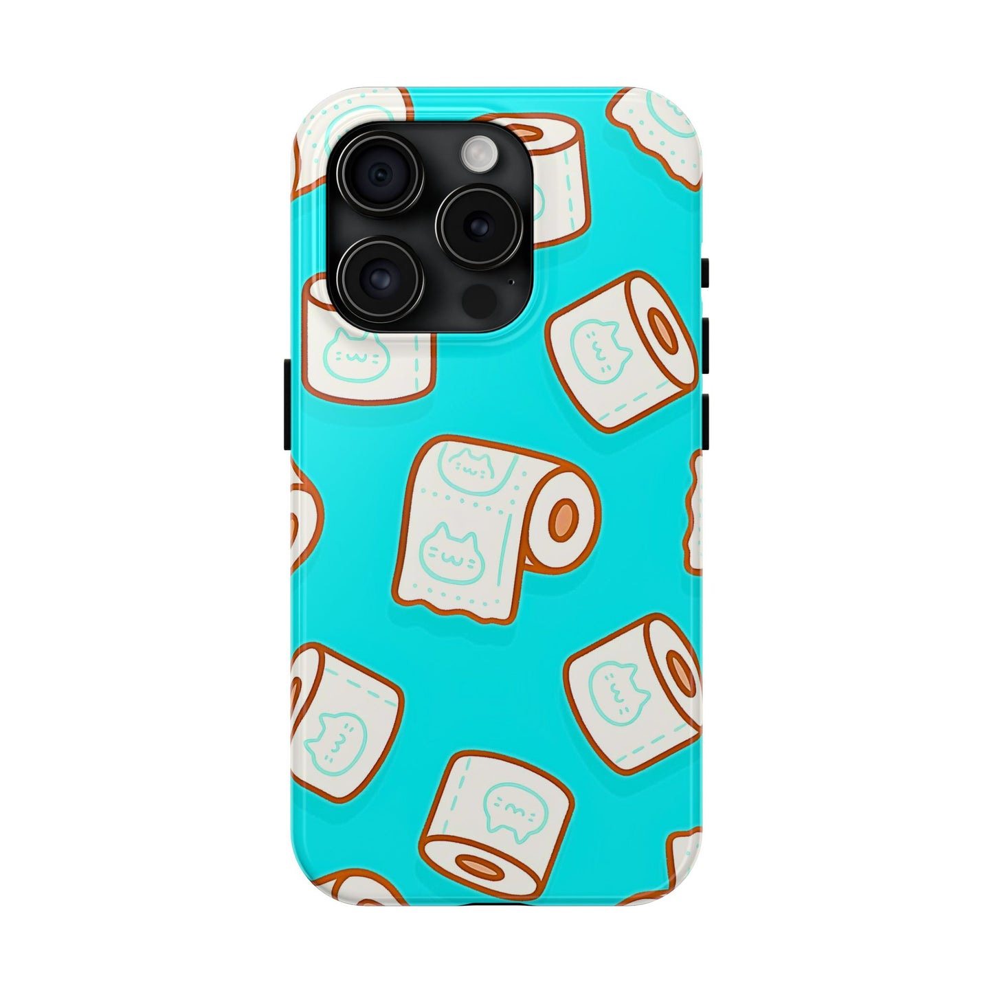 Funda resistente para teléfono con estampado de papel higiénico kawaii | Estética