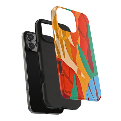Abstract Autumn Leaves Tough Phone Case | Aesthetic
