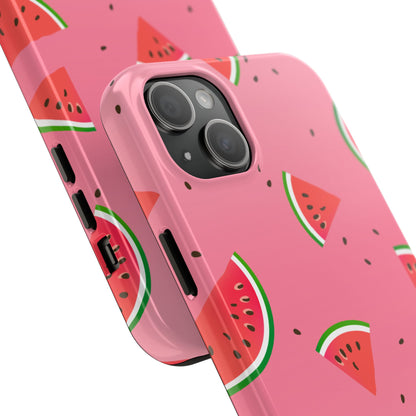 Pink and Red Gradient Watermelon Tough Phone Case | Food