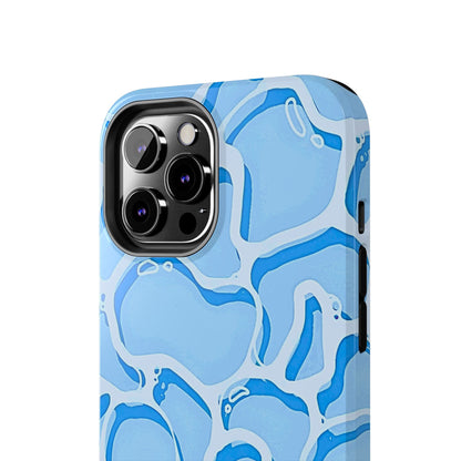 Funda resistente para teléfono con estampado de agua de piscina | Estética