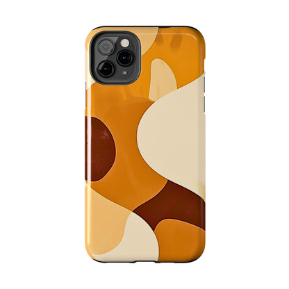 Funda/Cubierta resistente para teléfono con diseño en beige y marrón Earth Harmony | Estética