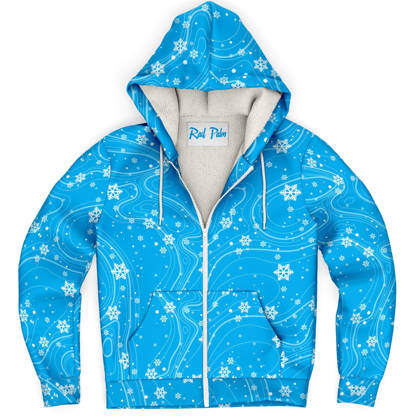 Rad Palm North pole Fleece Lined Hoodie