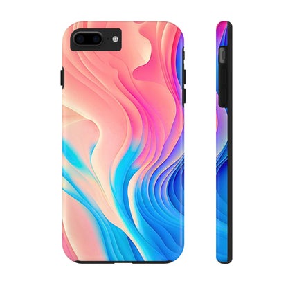Abstract Pastel Waves Tough Phone Case | Aesthetic