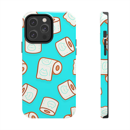 Funda resistente para teléfono con estampado de papel higiénico kawaii | Estética