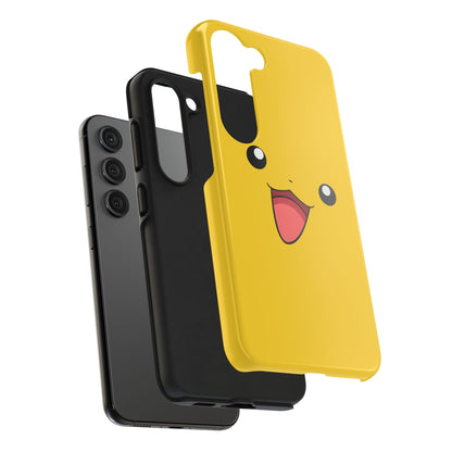 Electric Mouse Yellow Happy Face Minimal Design Tough Phone Case | Anime