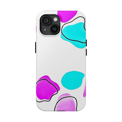 Abstract Shapes Preppy Pastel Style (Version 2) Tough Phone Case | Aesthetic