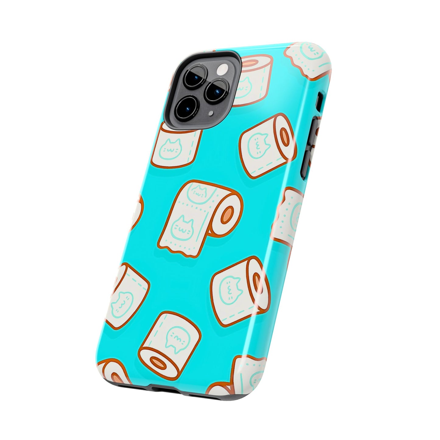 Funda resistente para teléfono con estampado de papel higiénico kawaii | Estética