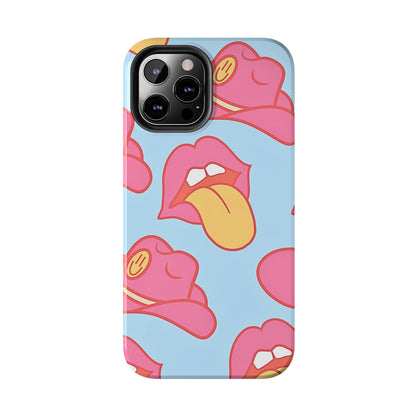 Funda resistente para teléfono con estampado de sombrero vaquero y labios sensuales (versión 1) | Estética