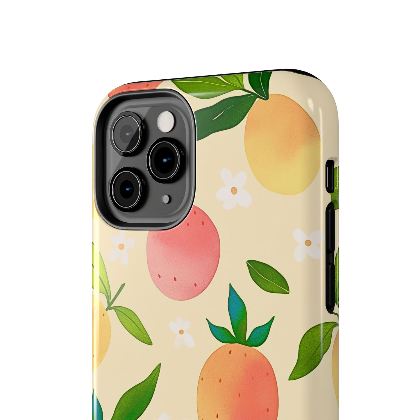 Mango Orange Fruit Pattern Tough Phone Case | Aesthetic