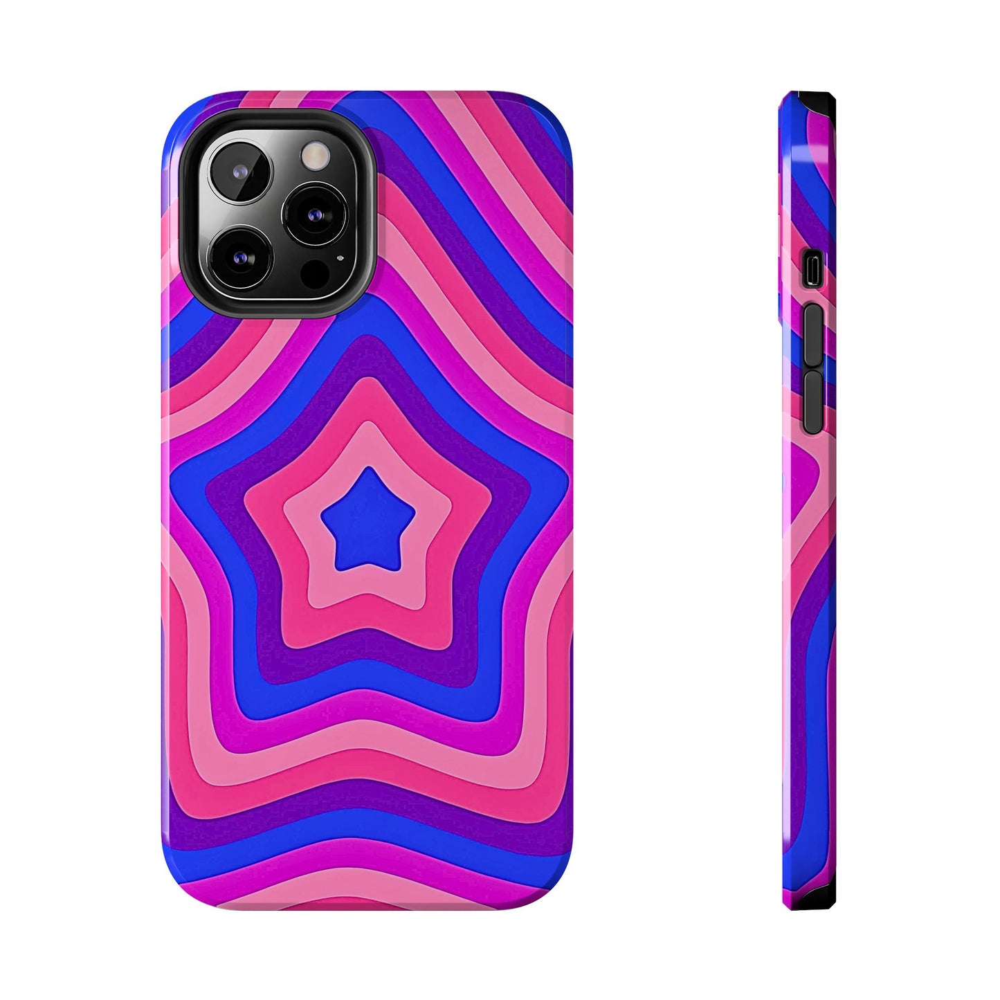 Funda resistente para teléfono con diseño de estrella retro | Estética