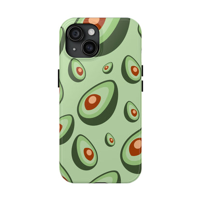 Trendy Avocado Pattern Green Aesthetic Minimal Fruit Phone Case | Food