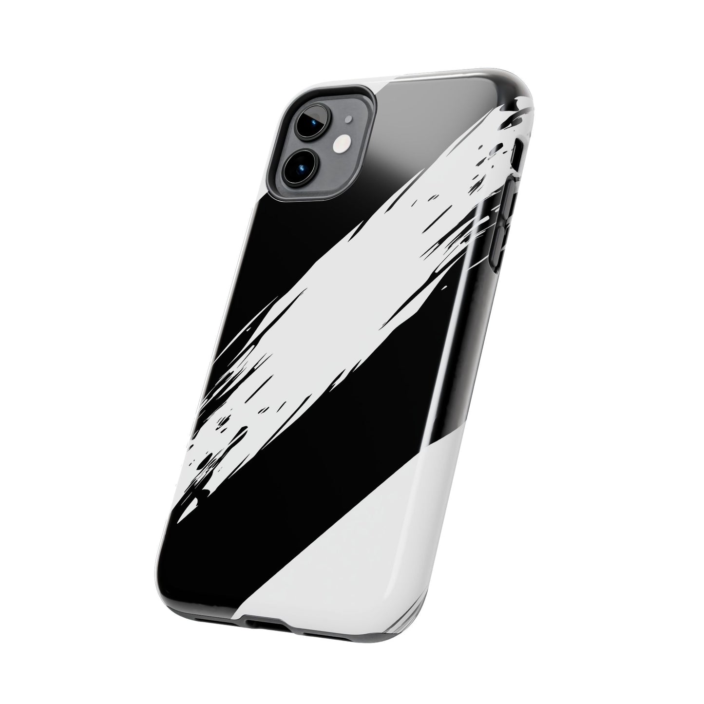 Funda/cubierta resistente para teléfono con rayas diagonales en blanco roto | Estética