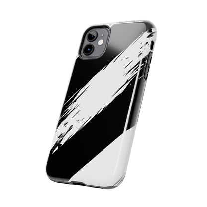 Funda/cubierta resistente para teléfono con rayas diagonales en blanco roto | Estética