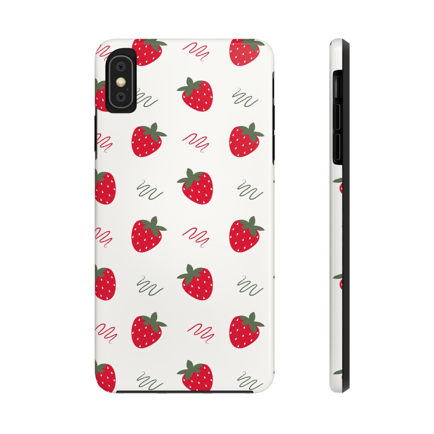 Strawberry Doodle Delight Tough Phone Case | Food