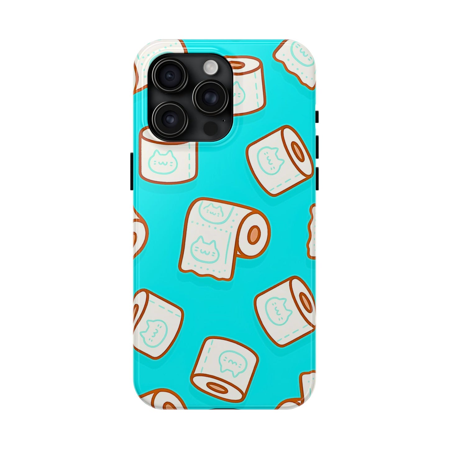 Funda resistente para teléfono con estampado de papel higiénico kawaii | Estética