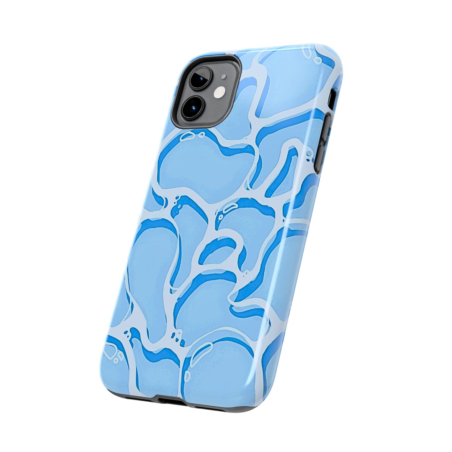 Funda resistente para teléfono con estampado de agua de piscina | Estética