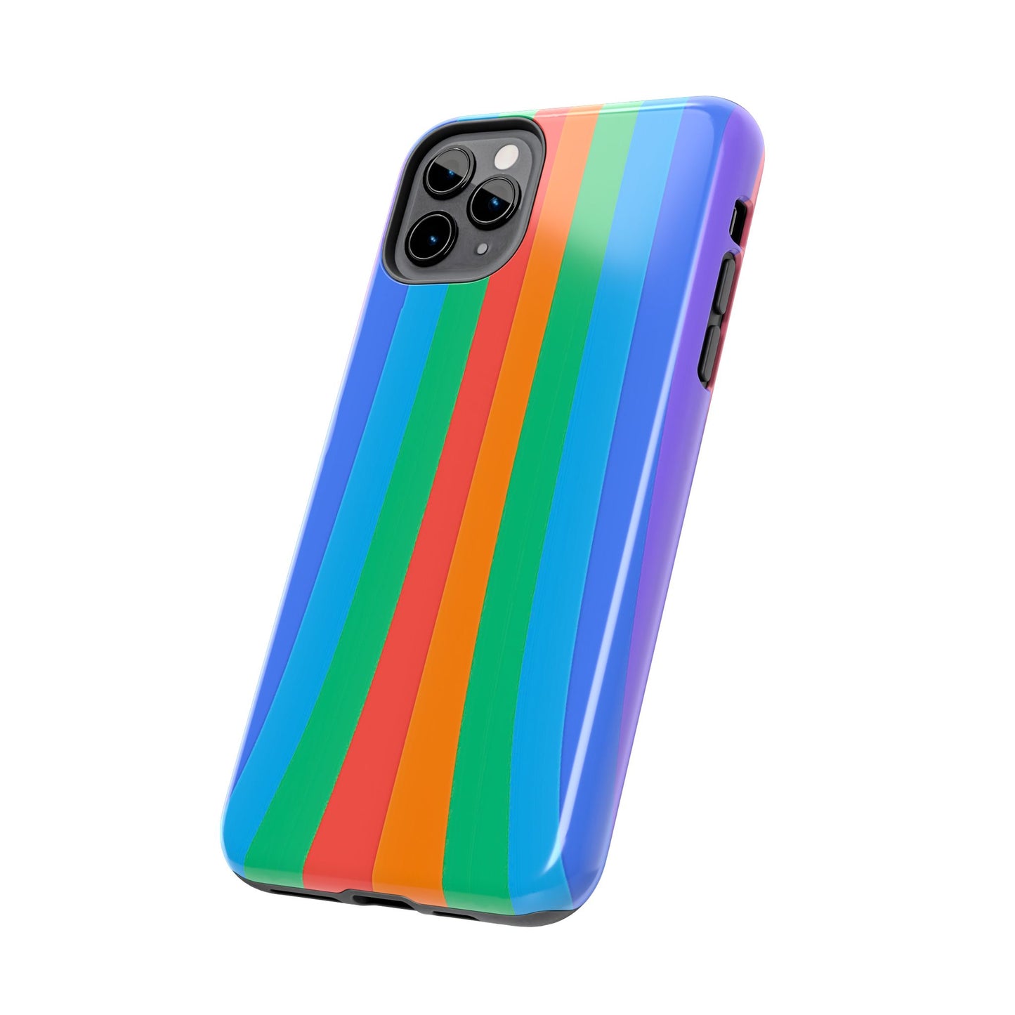 Funda resistente para teléfono con líneas de arcoíris hippies | Estética