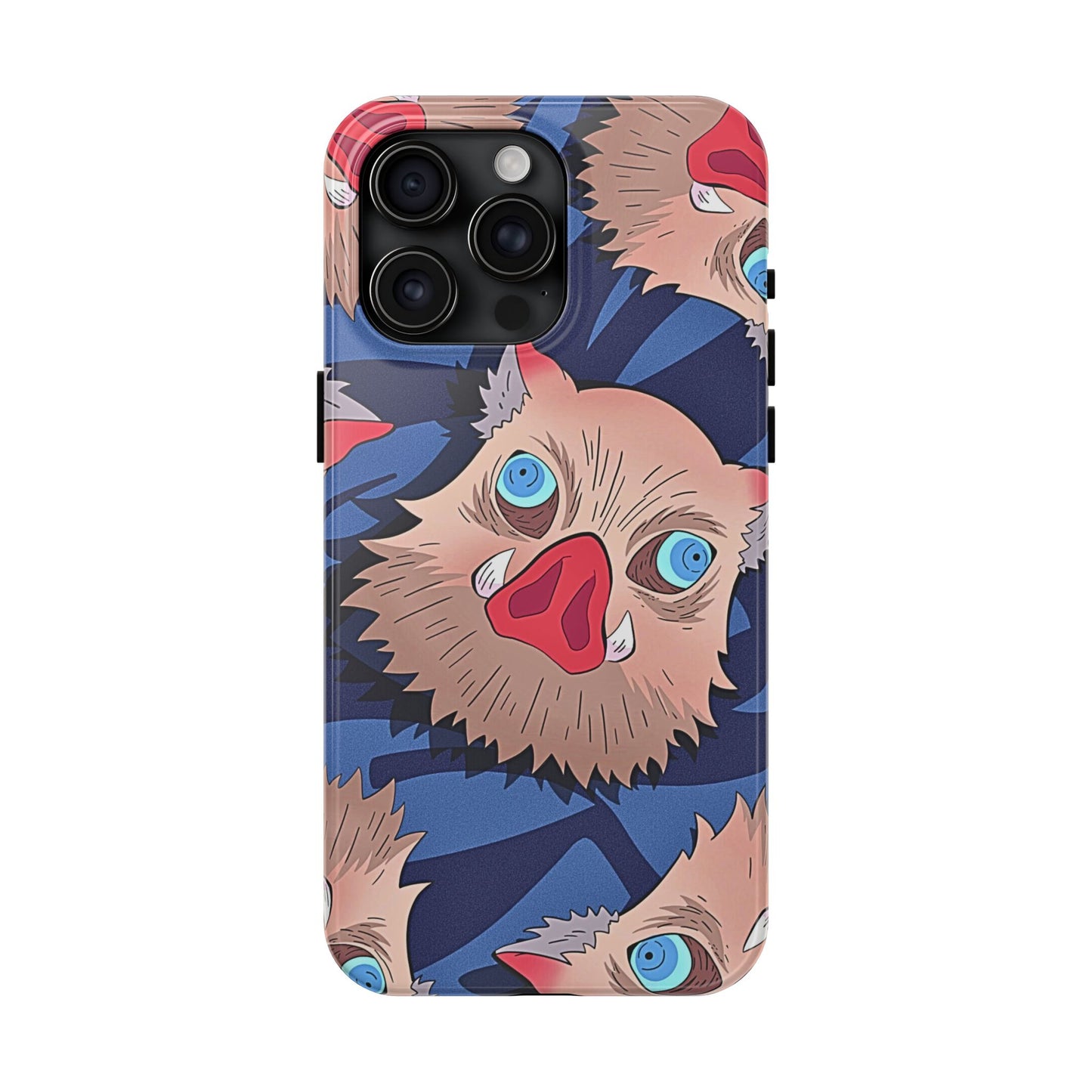 Inosuke Hashibira Head Pattern Tough Phone Case | Anime - Demon Slayer