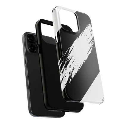 Funda/cubierta resistente para teléfono con rayas diagonales en blanco roto | Estética