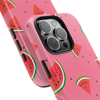 Pink and Red Gradient Watermelon Tough Phone Case | Food