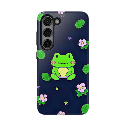 Adorable Froggy Black Tough Phone Case | Animals
