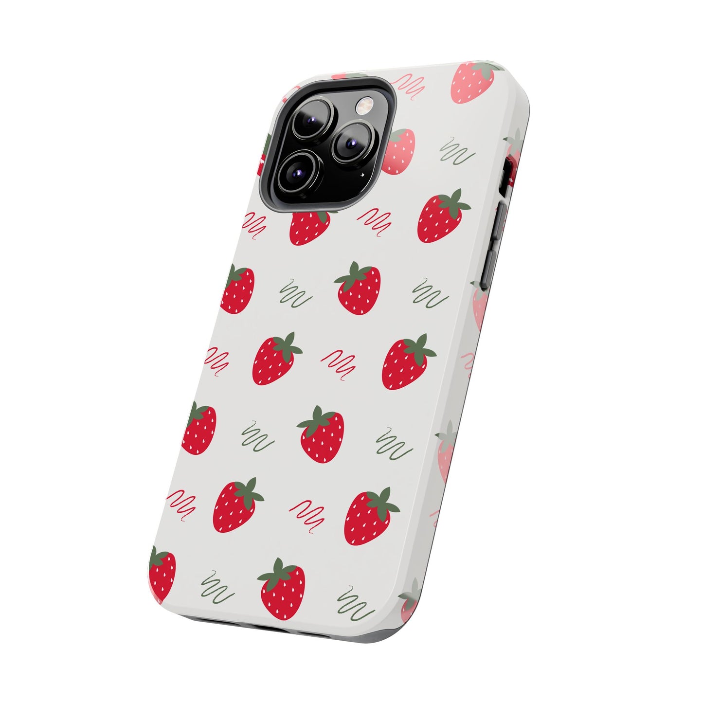 Strawberry Doodle Delight Tough Phone Case | Food