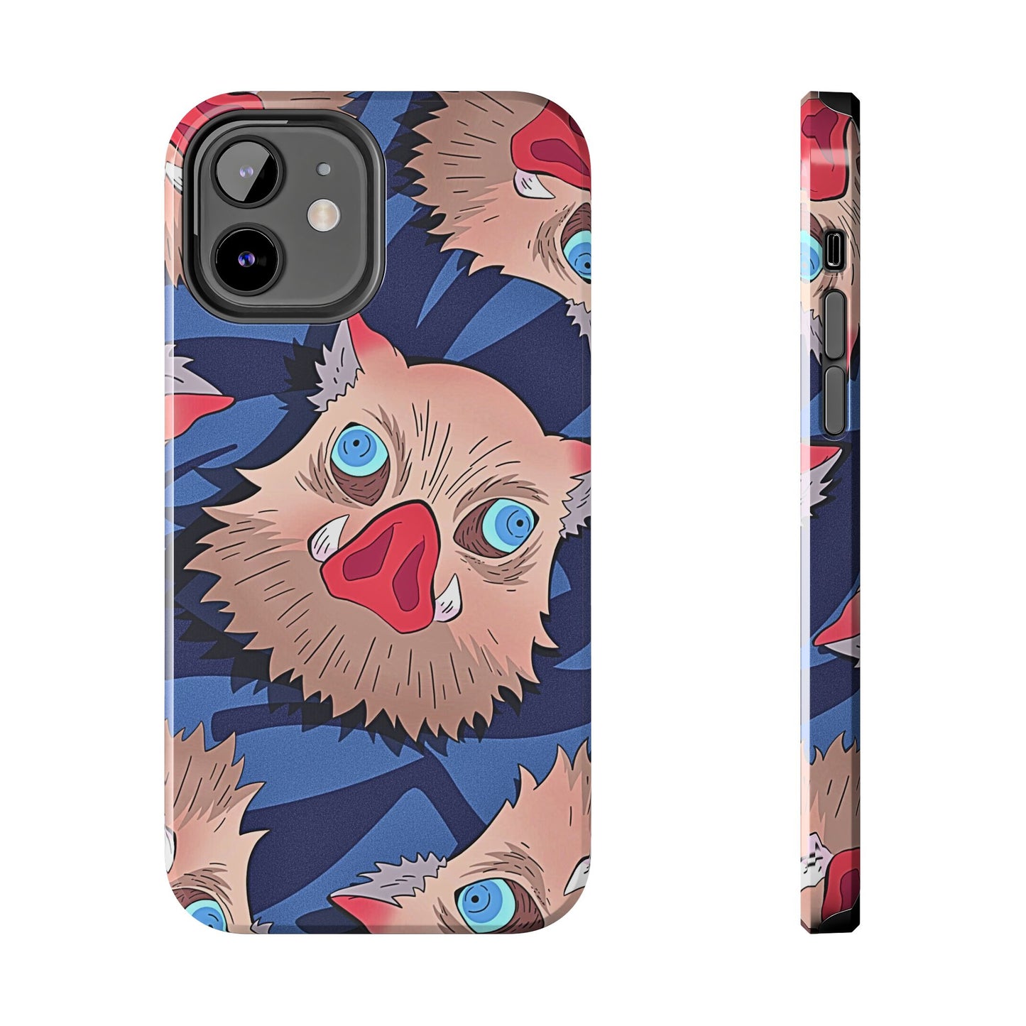 Inosuke Hashibira Head Pattern Tough Phone Case | Anime - Demon Slayer