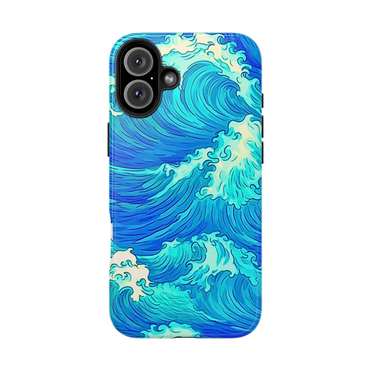 Funda resistente para teléfono con diseño de olas de agua | Estética