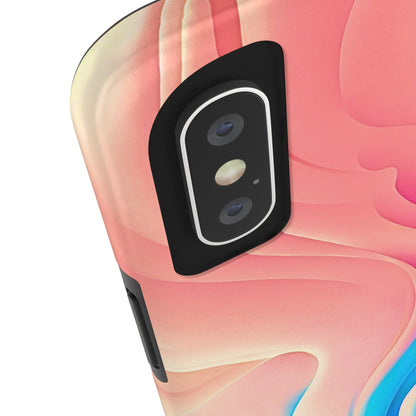 Abstract Pastel Waves Tough Phone Case | Aesthetic